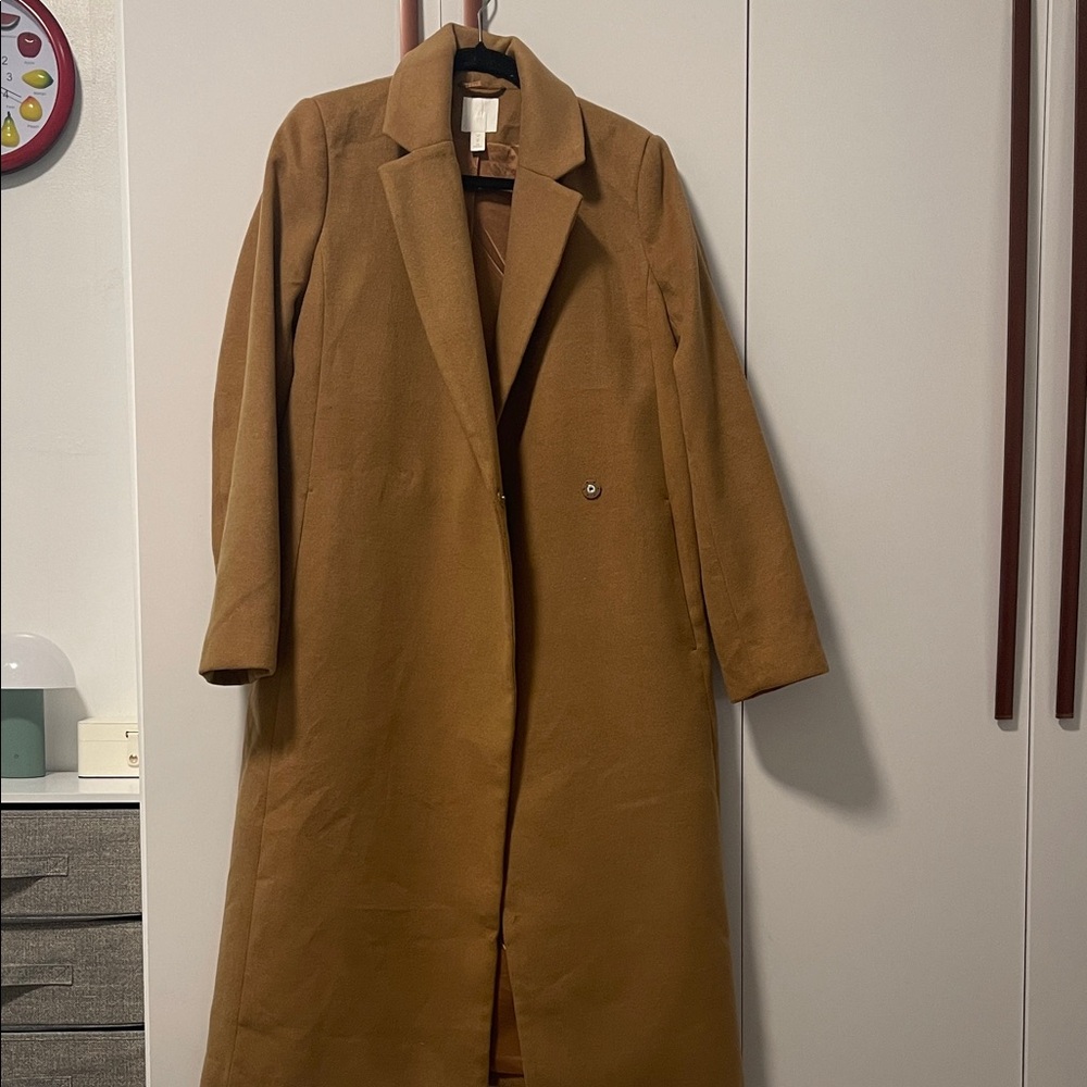 H&M Camel Wool Blend Coat